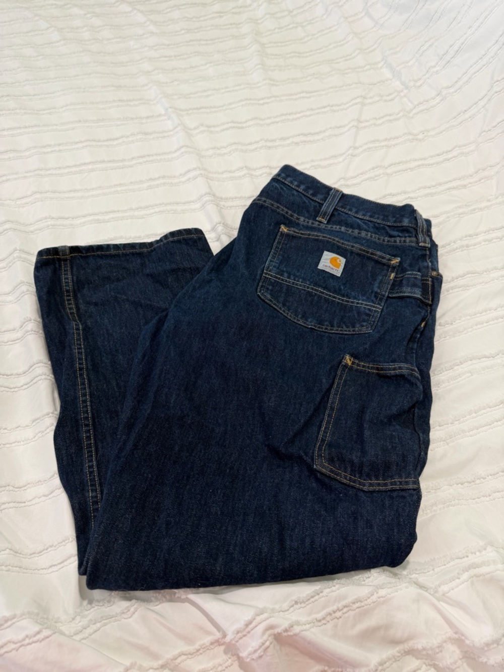 Carhartt Men’s Dark Indigo Relaxed Fit Jeans